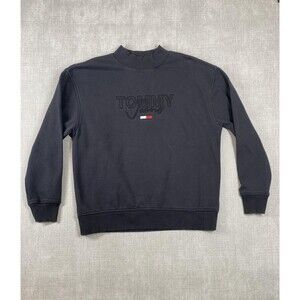 Tommy Jeans Sweatshirt Mens Medium Crewneck Pullover Embroidered Casual Vtg 90's